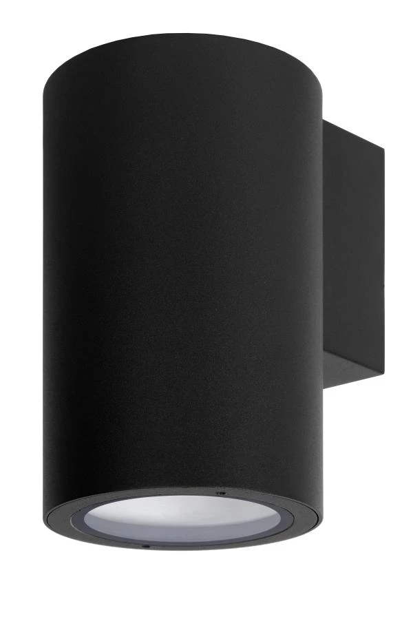 Lucide VOLANTIS - Foco de pared / Lámpara de pared Dentro/Fuera - 1xE27 - IP54 - Negro - UIT